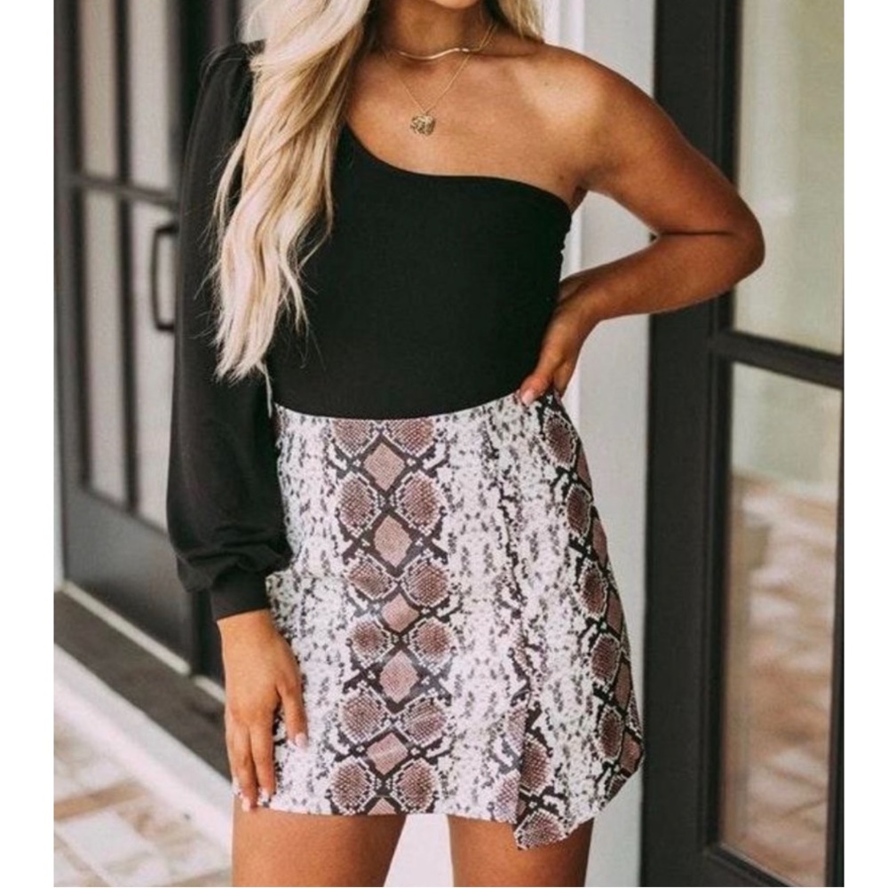 Snakeskin skirt